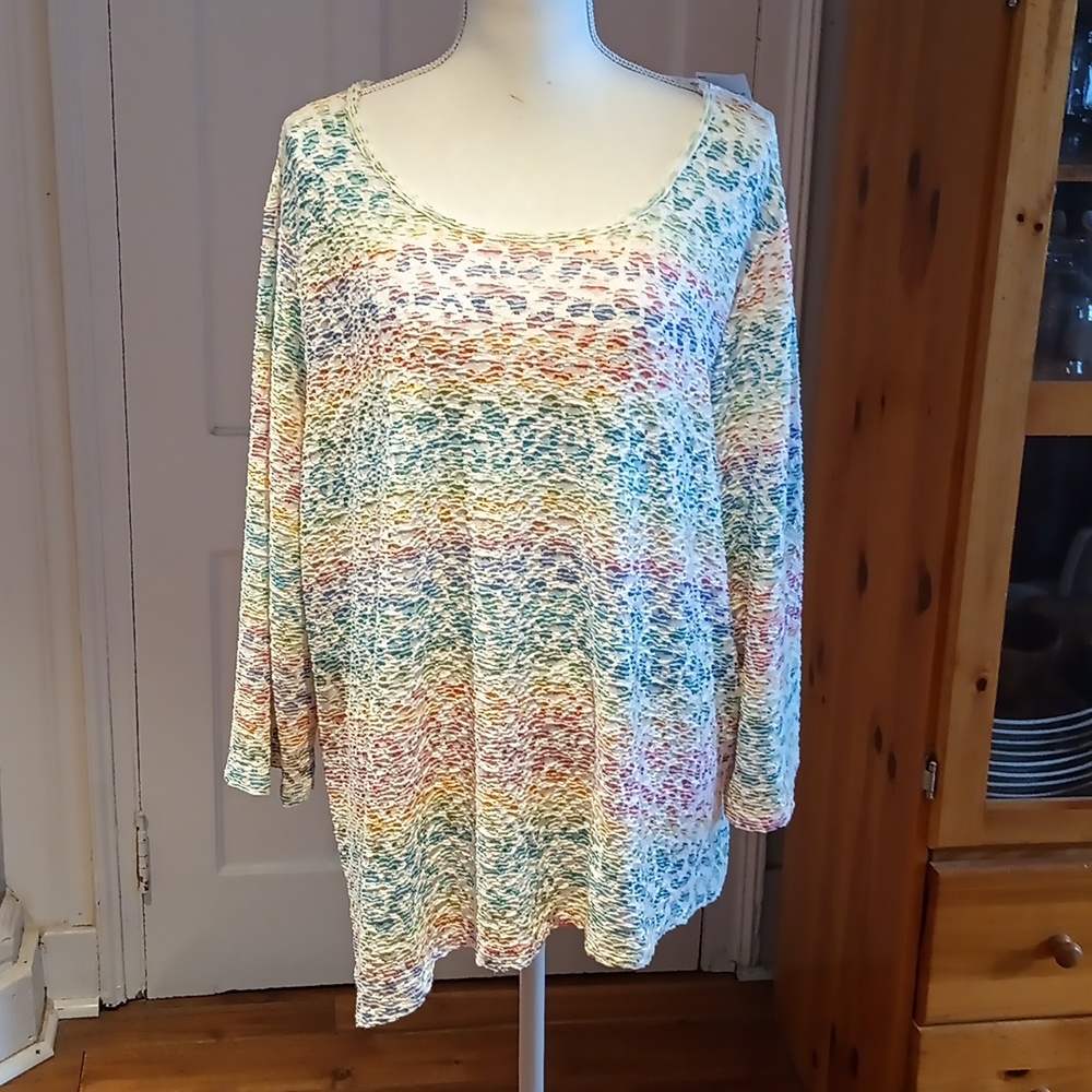 Alfred Dunner Animal Print Textured Top